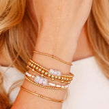 Mahjong Tile Beaded Bracelet