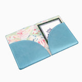 Light Blue Metallic Mahjong Card Folio