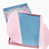 Light Blue Metallic Mahjong Card Folio