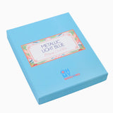 Light Blue Metallic Mahjong Card Folio