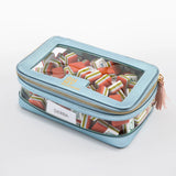 Lt Blue Metallic Stackable Tile Storage Bag