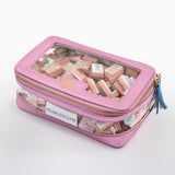 Lt Pink Metallic Stackable Tile Storage Bag
