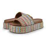 Nina Multi Color Platform Sandal