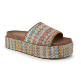 Nina Multi Color Platform Sandal