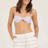 Taupe Stripe Fleece Short