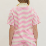 Pink Stripe Top
