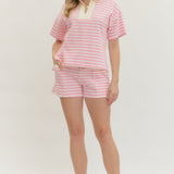 Pink Stripe Top