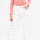 Polka Dot Barrel Jeans
