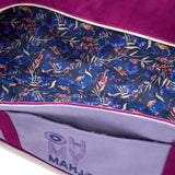 XL Oh My Mahjong Canvas Storage Bag Purple