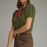Chic Scarf Knit Top