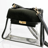 The Susan Black Clear Handbag