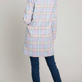 PRETTY IN PINK PLAID BUTTON UP COAT