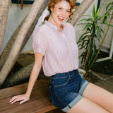 HIGH WAISTE PULL-ON SHORTS