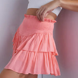 SMOCKED SKIRT