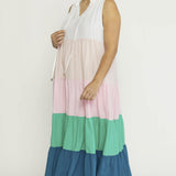 Colorblock Maxi Dress