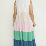 Colorblock Maxi Dress
