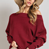 BOAT NECK SWEATER