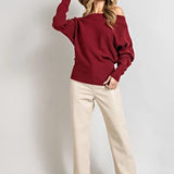 BOAT NECK SWEATER