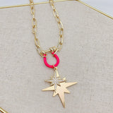 STARBURST PINK NECKLACE