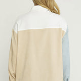 Color Block Button Down