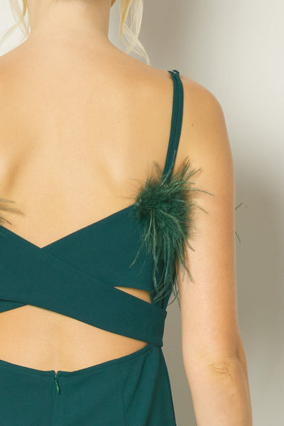 FEATHER JUMPSUIT