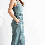 Tidewater Teak Tank Jumpsuit