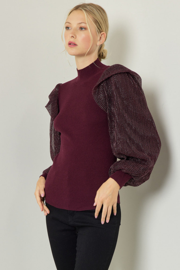 PARTY SLEEVE SWEATER