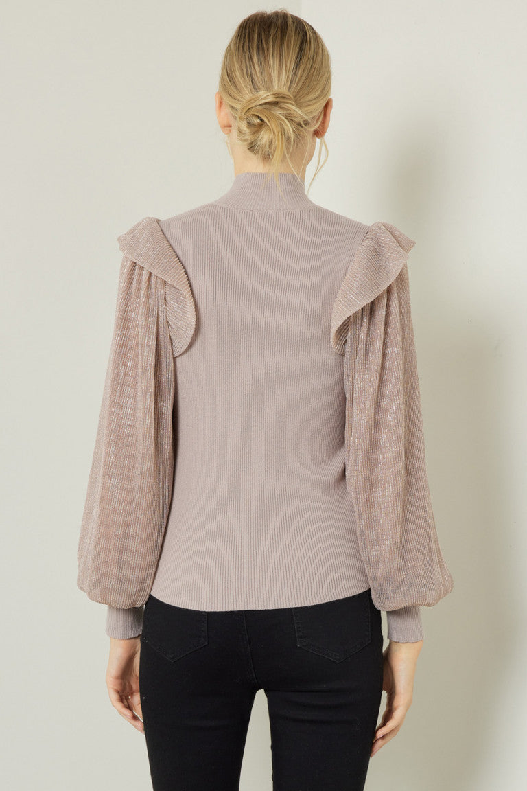 PARTY SLEEVE SWEATER