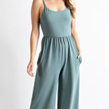 Tidewater Teak Tank Jumpsuit