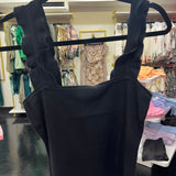 BLACK RUFFLE STRAPS