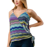 CROSSOVER CAMI WITH SIDE TIE