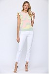 KNIT RUFFLE TOP