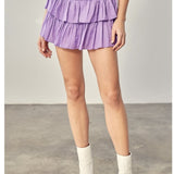 Violet Tiered Skirt